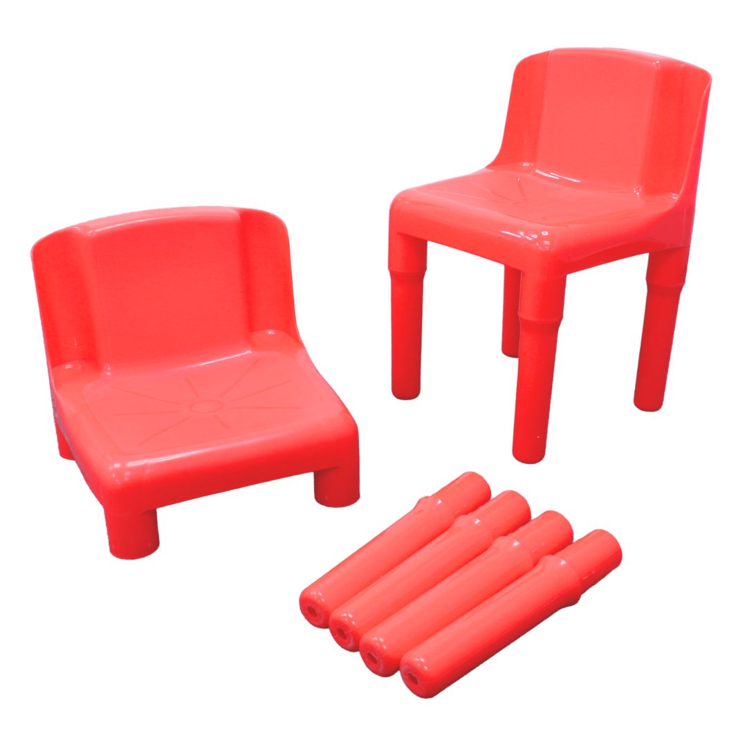 Kiddyland Pack of 2 Polypropylene Chairs – Indoor & Outdoor Use