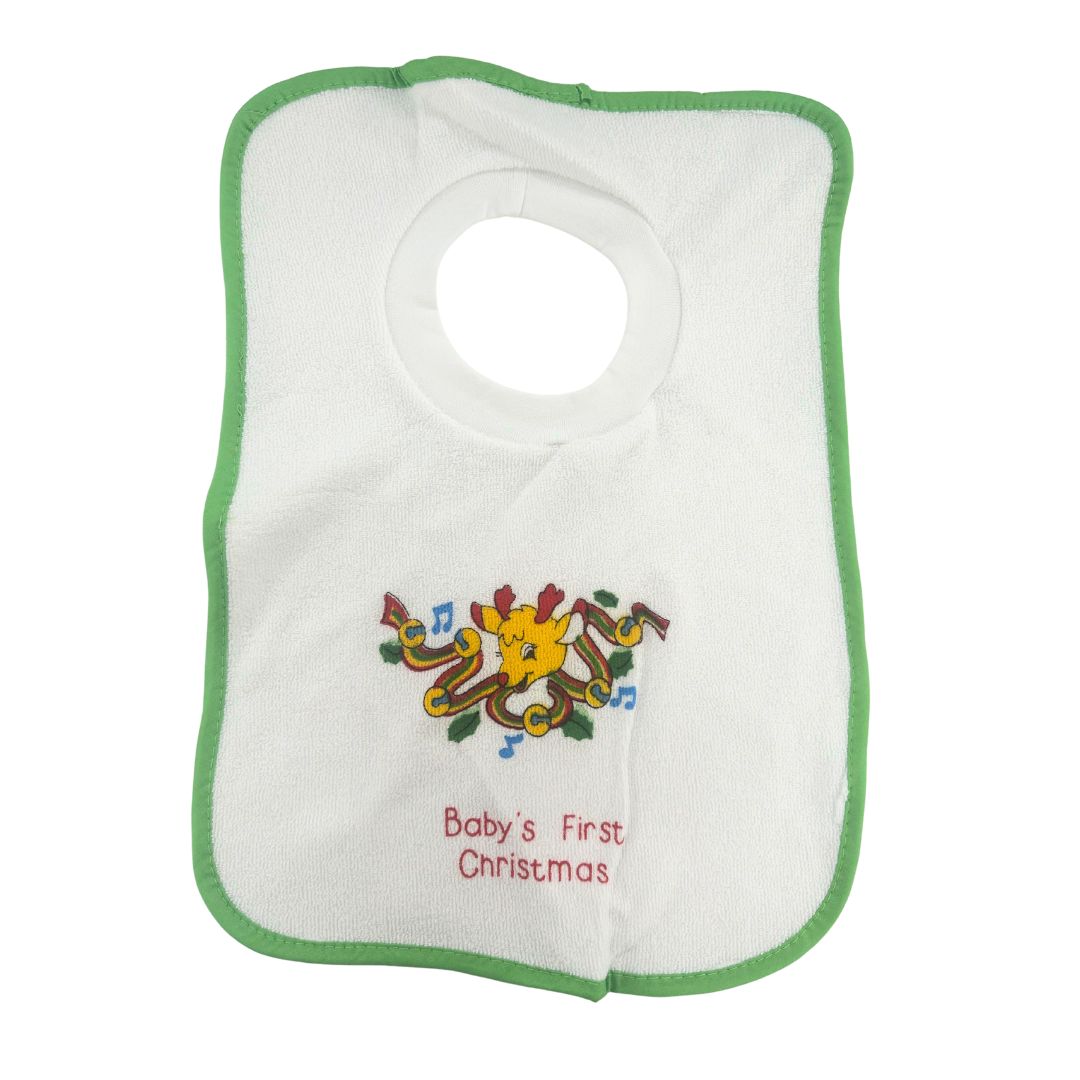 Junior Joy Baby Pullover Bibs, Pack of Soft Absorbent Cloth Feeding Bibs,2 Pack