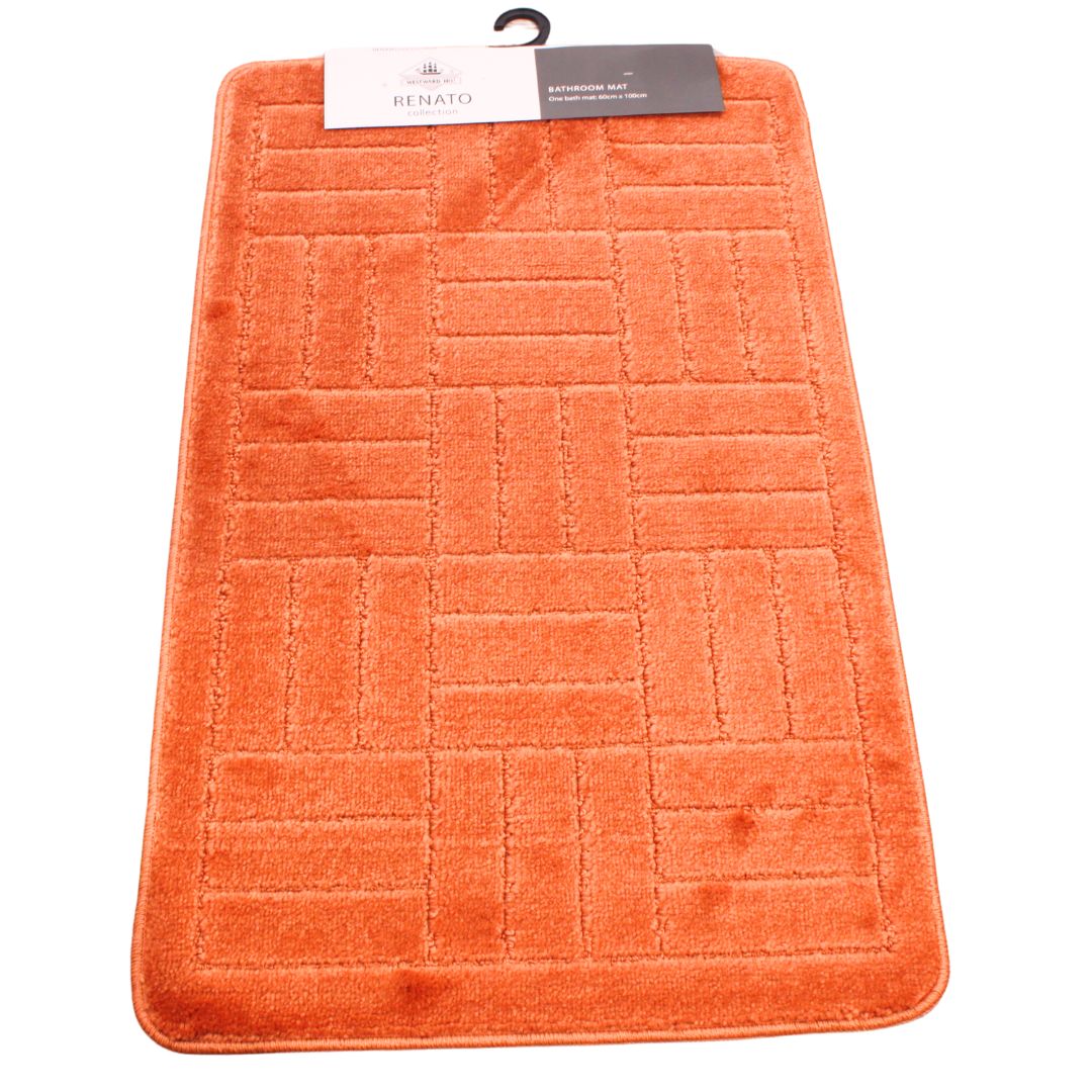 Westward Ho! Renato 1 Piece Large Bath Mat – Soft 100% Polypropylene 60 x 100 cm
