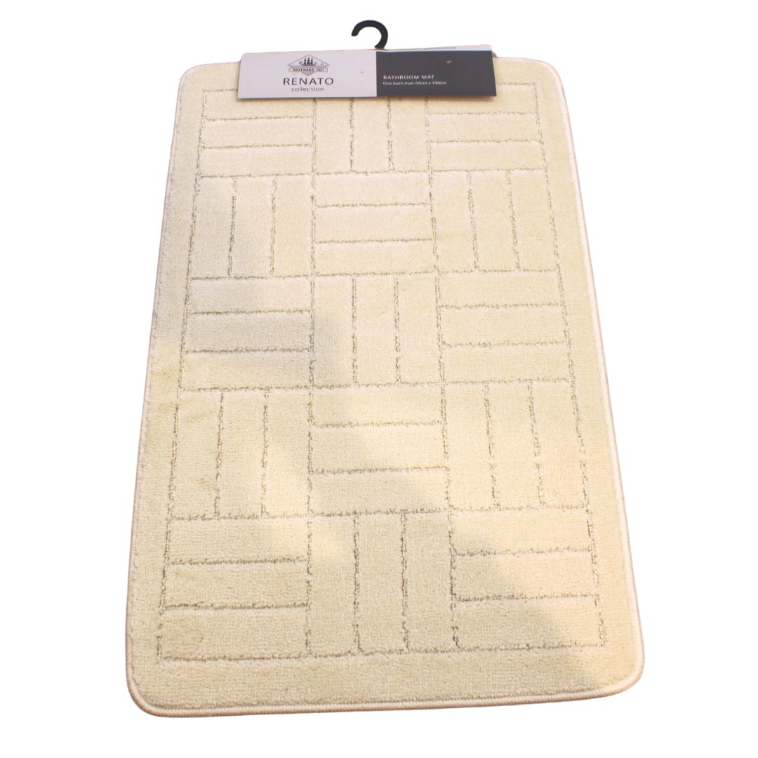 Westward Ho! Renato 1 Piece Large Bath Mat – Soft 100% Polypropylene 60 x 100 cm