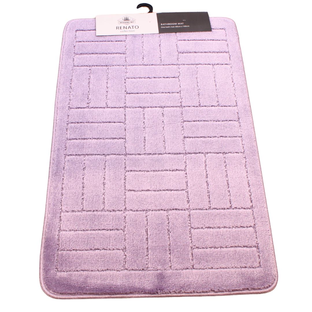 Westward Ho! Renato 1 Piece Large Bath Mat – Soft 100% Polypropylene 60 x 100 cm