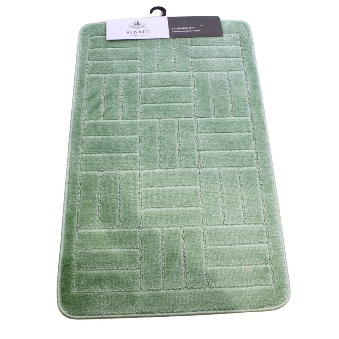 Westward Ho! Renato 1 Piece Large Bath Mat – Soft 100% Polypropylene 60 x 100 cm