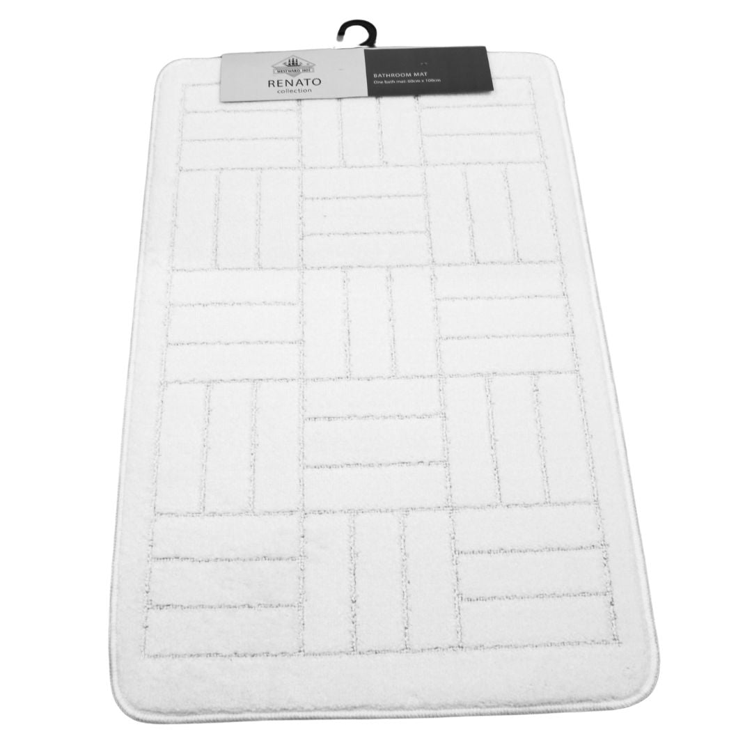 Westward Ho! Renato 1 Piece Large Bath Mat – Soft 100% Polypropylene 60 x 100 cm
