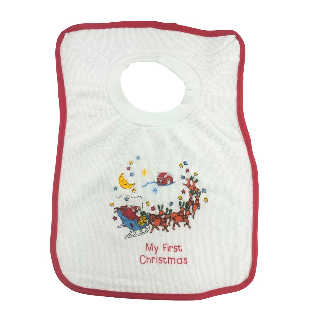 Junior Joy Baby Pullover Bibs, Pack of Soft Absorbent Cloth Feeding Bibs,2 Pack