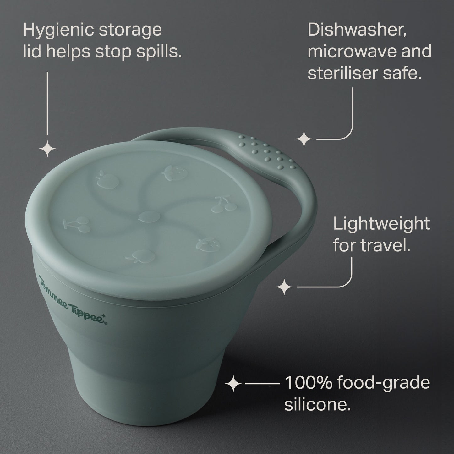 Tommee Tippee Collapsible Silicone Snack Pot
