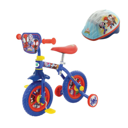 Spidey and His Amazing Friends 2-in-1 10" Training Bike and Helmet Bundle