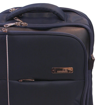 Condotti Stratos 5 piece Suitcase and Cabin Approved Backpack Set - 22", 24", 28", 32" Durable Spinner Luggage