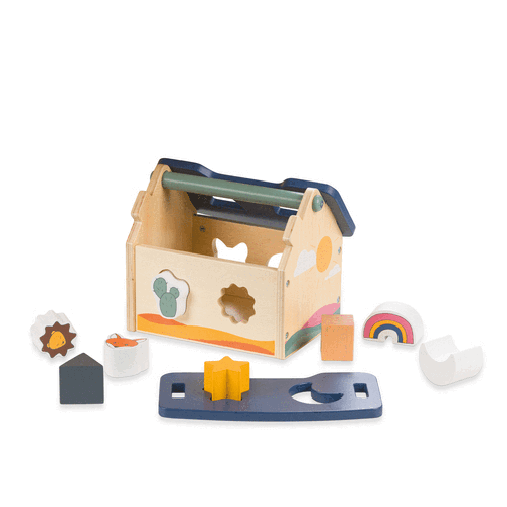 Sort N Build Wooden Sorting Playset