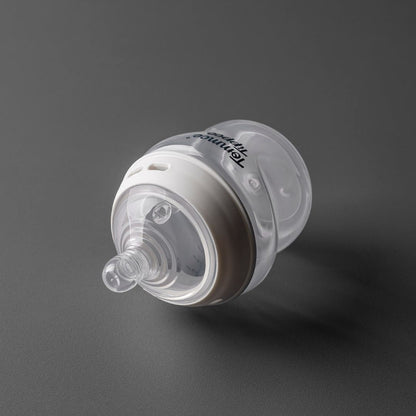 Tommee Tippee Natural Start Extra Slow Flow Bottles, 150ml, 3 Pack, Self-Sterilising