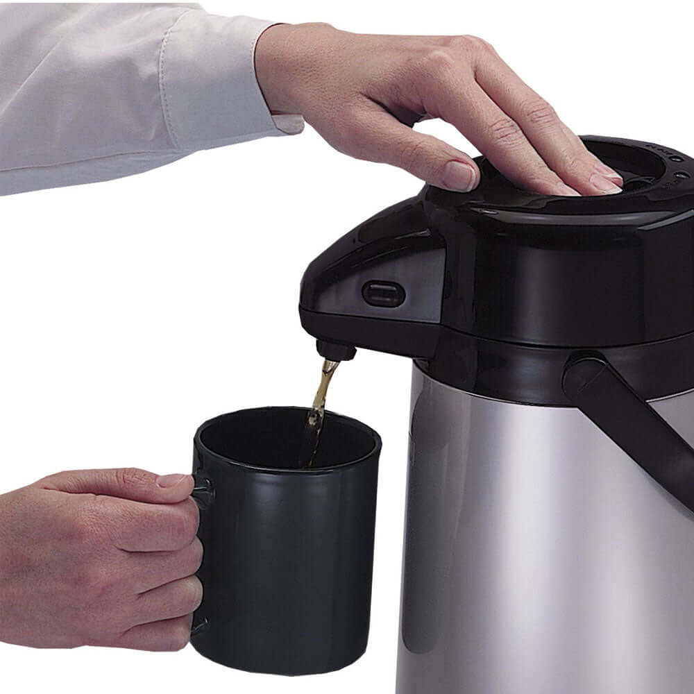 Push Button Pump Pot 1.9L Stainless Steel