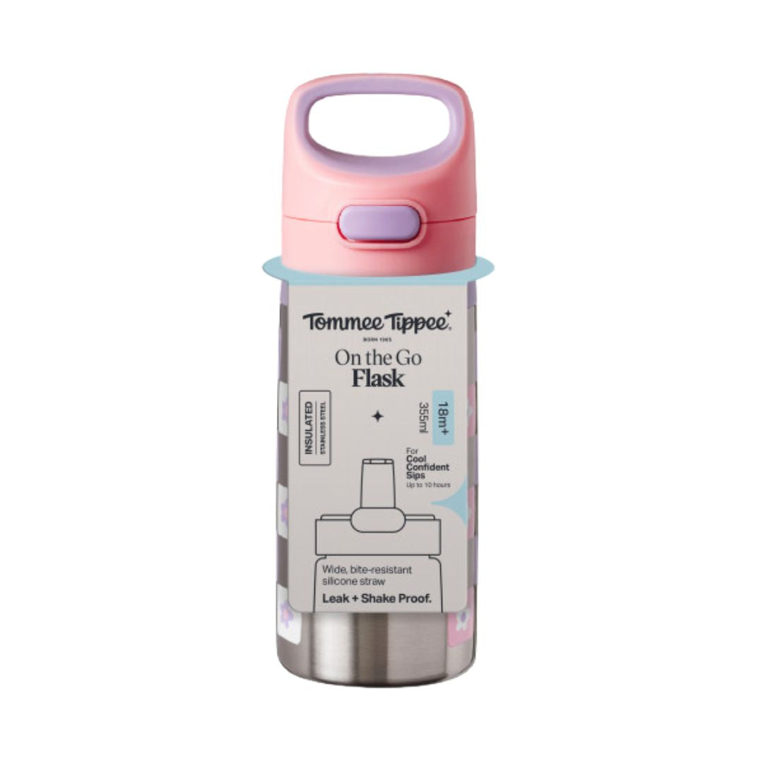 Tommee Tippee Stainless Steel Insulated Bottle Flask, 355ml, 18m+