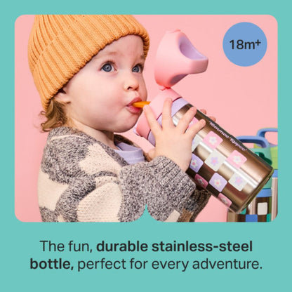 Tommee Tippee Stainless Steel Insulated Bottle Flask, 355ml, 18m+