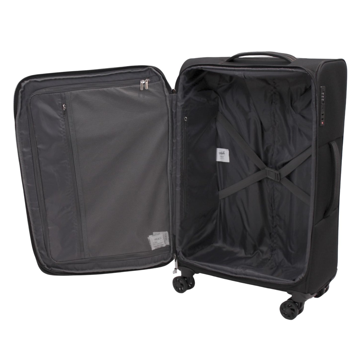 Condotti Triton 5 piece Suitcase and Cabin Approved Backpack Set - 22", 24", 28", 32" Durable Spinner Luggage
