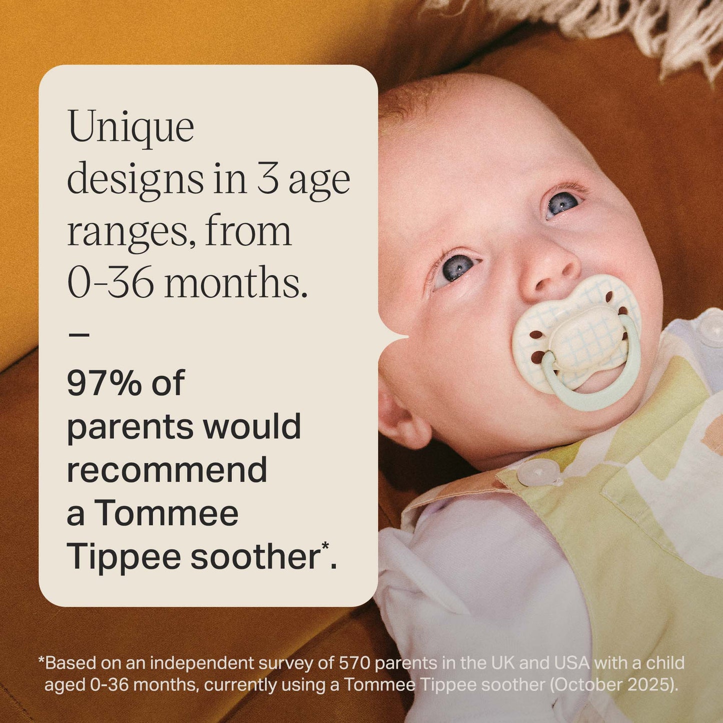Tommee Tippee Ultimate Fit Soother, 0-6 Months, 2 Pack
