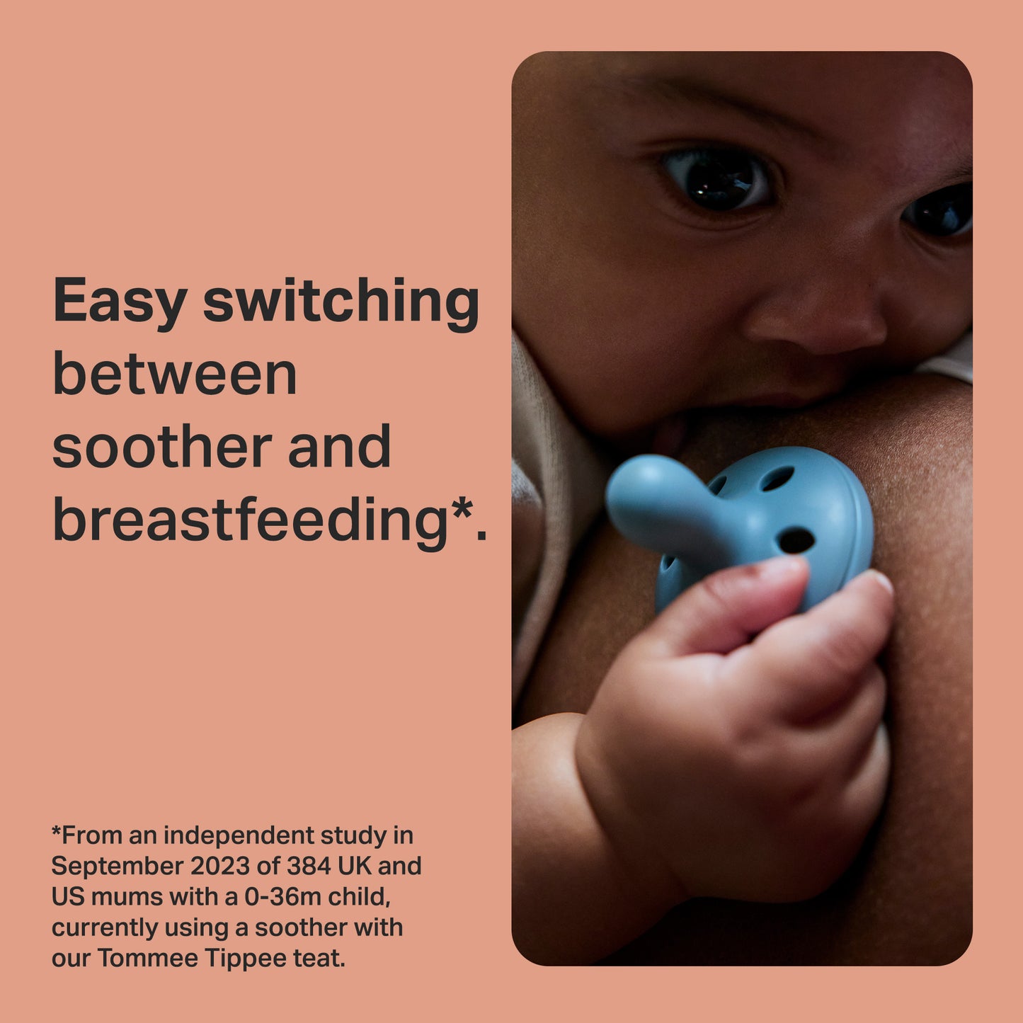 Tommee Tippee Breast-Like Soother, 0-6 Months, 2 Pack