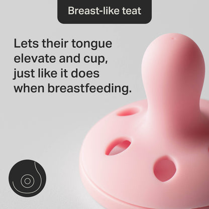 Tommee Tippee Breast-Like Soother, 0-6 Months, 2 Pack