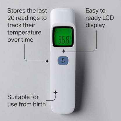 Tommee Tippee NoTouch Infrared Forehead Digital Thermometer, Instant Reading 0m+