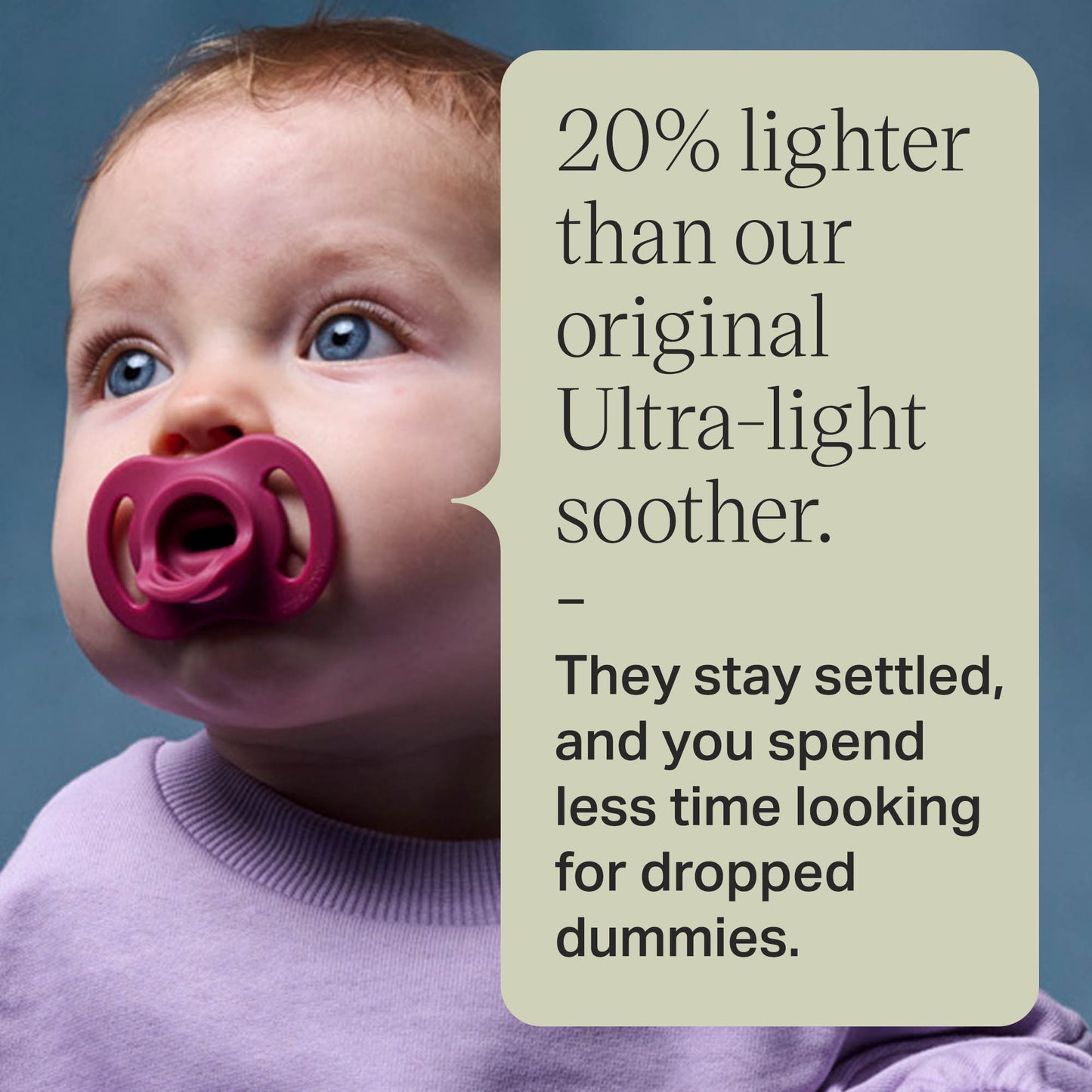 Tommee Tippee Ultra-Light StayPut Dummy, 0-6 Months, 2 Pack