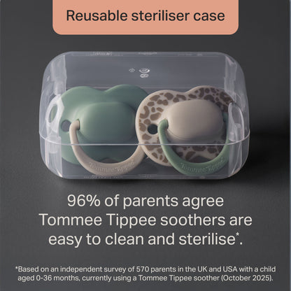 Tommee Tippee Latex Ultimate Fit Soother, 2 Pack