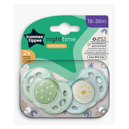 Tommee Tippee Night Time Soothers 2 Pack