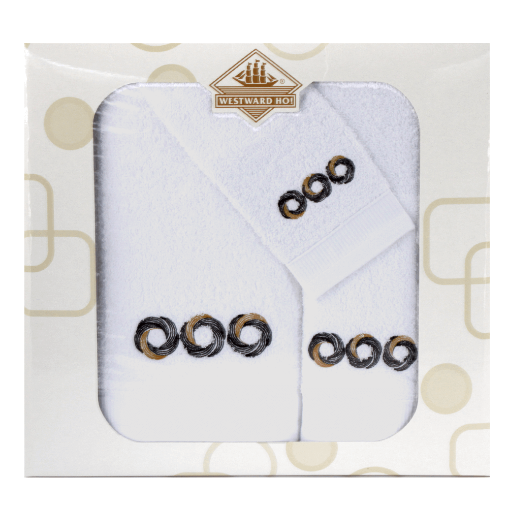 3 Piece Universe Boxed Towel Set