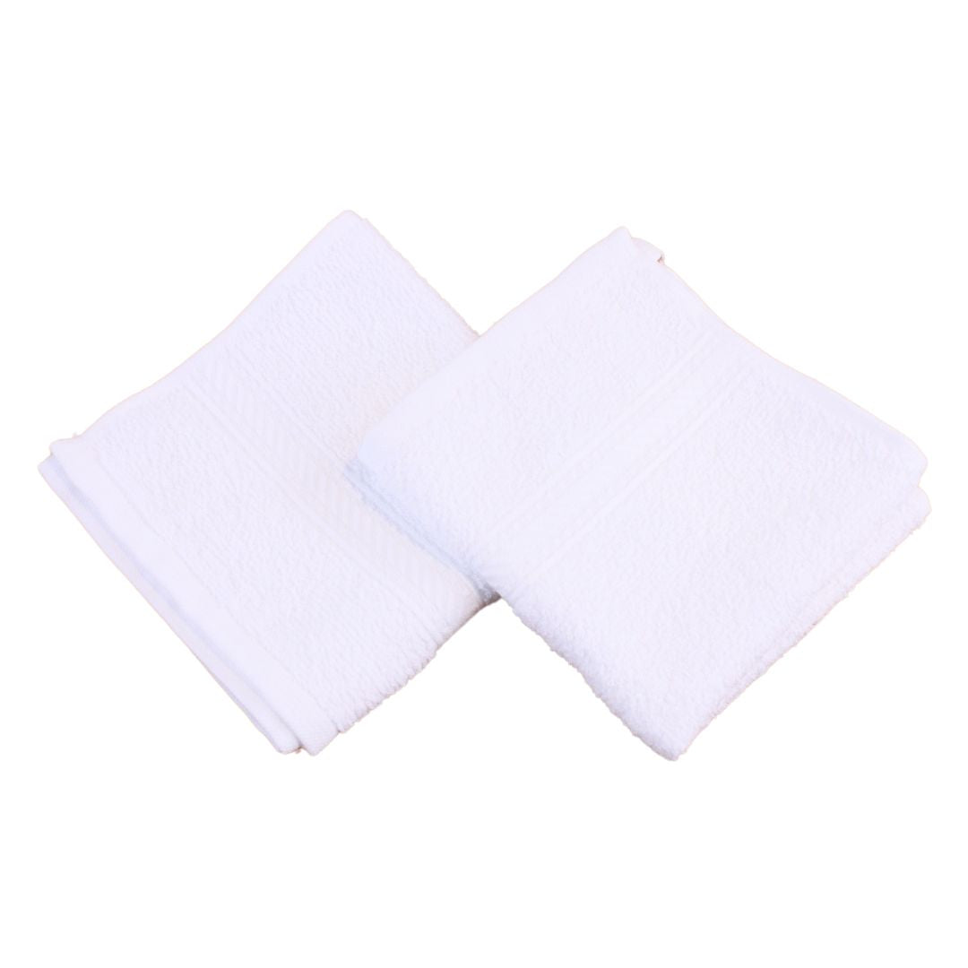Westward Ho! 2pcs Face Towels - Super Soft 100% Combed Cotton, 390 GSM, Highly Absorbent & Gentle on Skin, 30x30, Various Colours