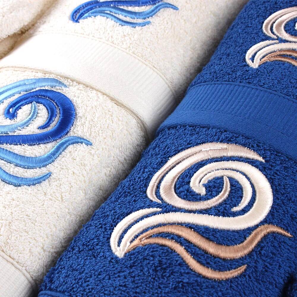 10 Piece Aztec/Ocean Boxed Luxury Towel Set