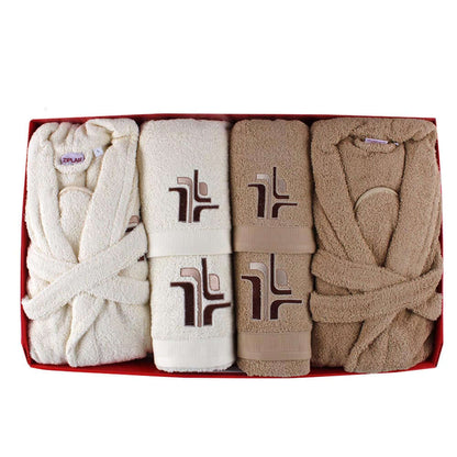10 Piece Aztec/Ocean Boxed Luxury Towel Set