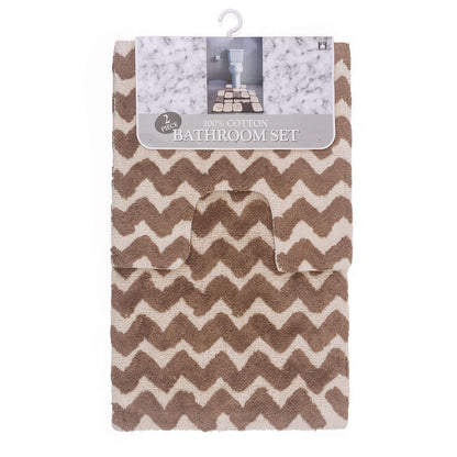 Natural 2 Piece Bath Mat Set