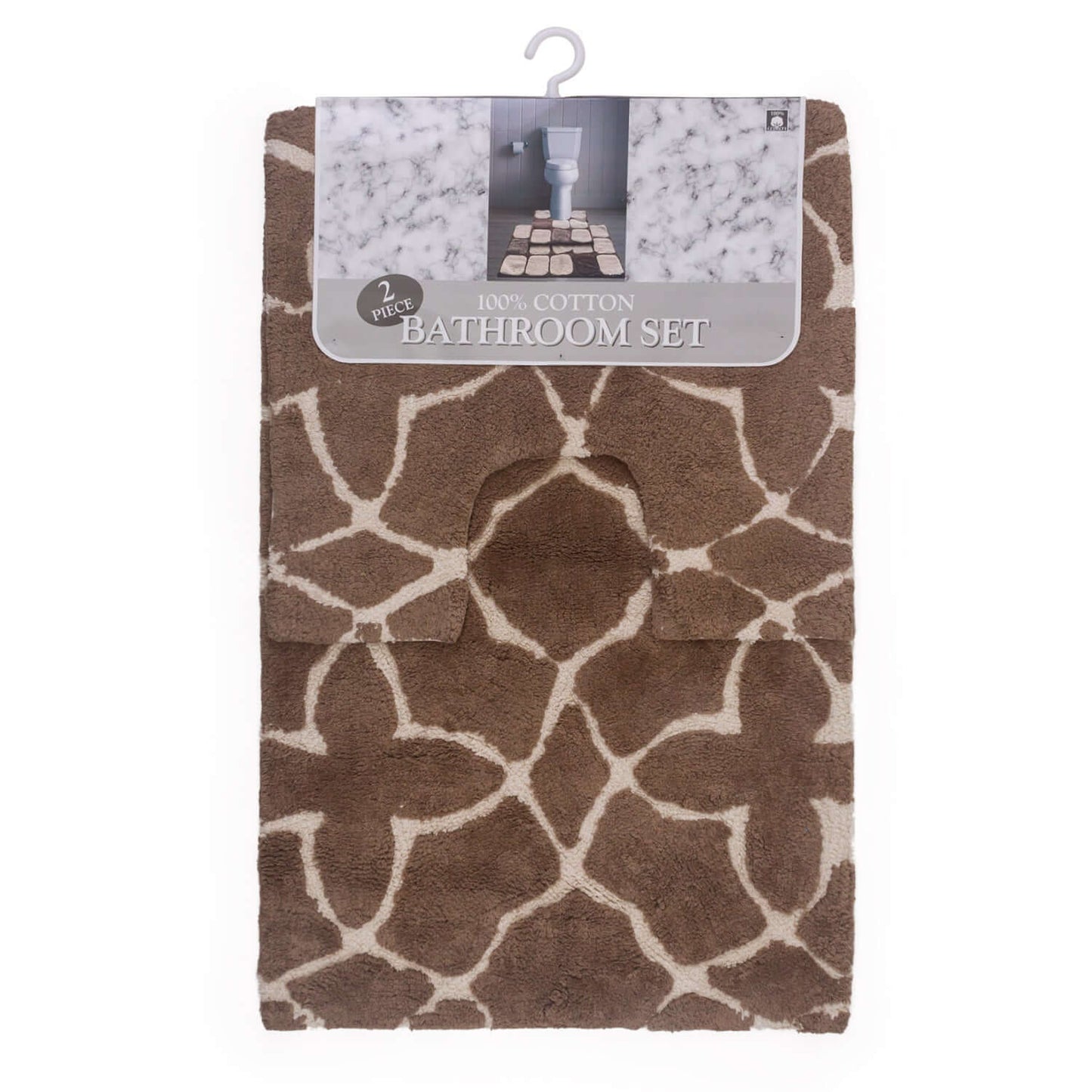 Natural 2 Piece Bath Mat Set