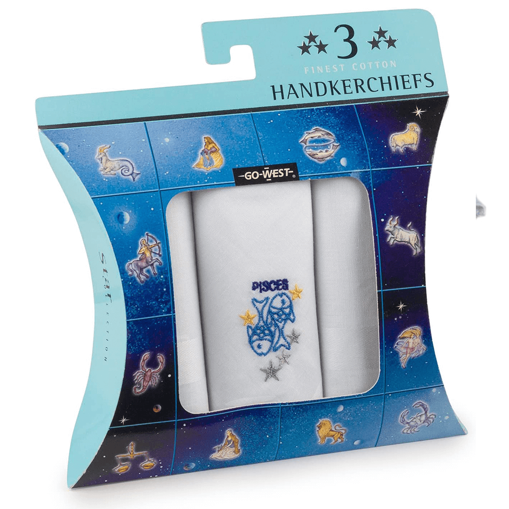 Star Sign Handkerchiefs (3 Pack)