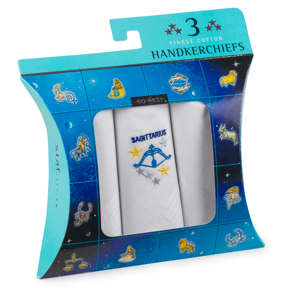Star Sign Handkerchiefs (3 Pack)