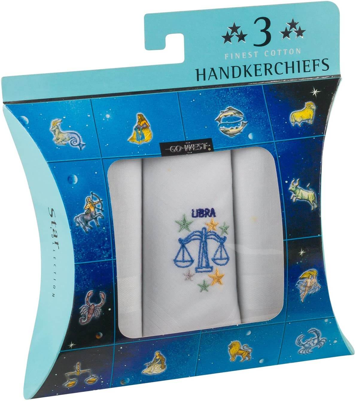 Star Sign Handkerchiefs (3 Pack)