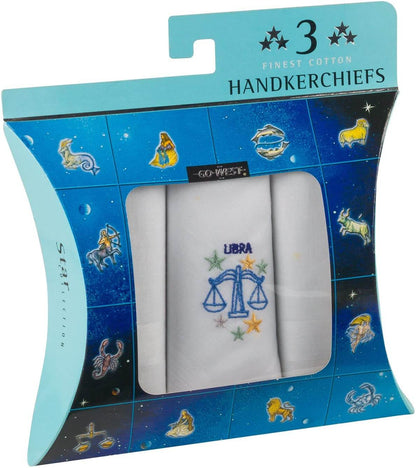 Star Sign Handkerchiefs (3 Pack)