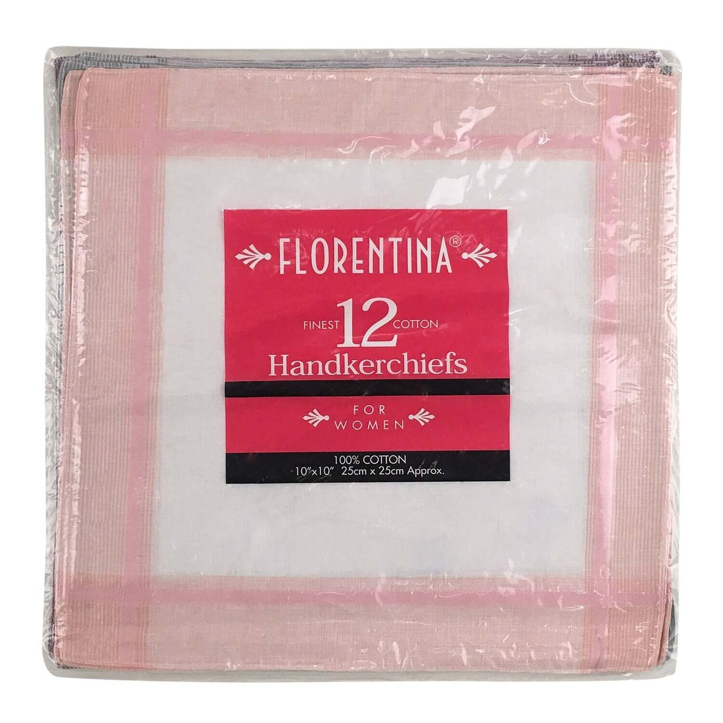 White Boarder Ladies Superfine Handkerchiefs
