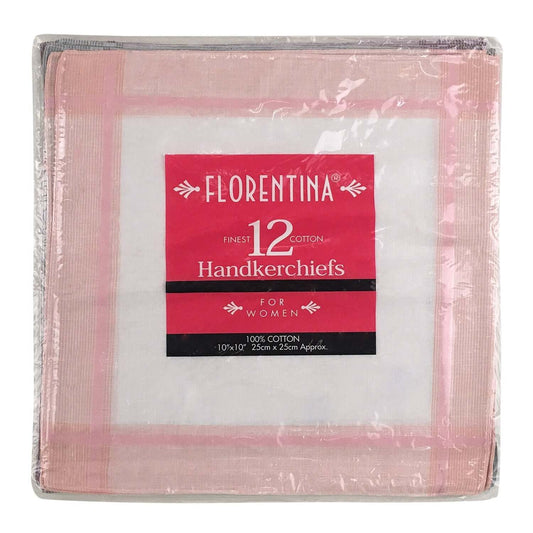 White Boarder Ladies Superfine Handkerchiefs