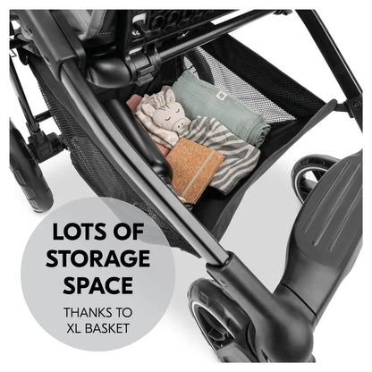 Hauck Shop N Care Pushchair Lightweight and Compact with One-Hand Fold and XL Basket