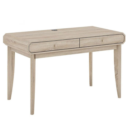 Dressing Table / Study Desk – Light Oak, Octagonal Pattern Design