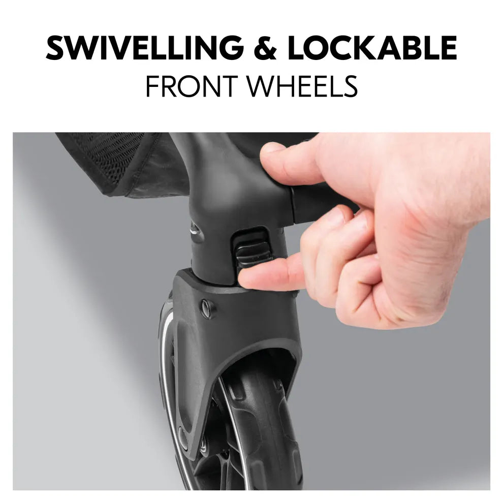 Hauck Shop N Care Pushchair Lightweight and Compact with One-Hand Fold and XL Basket