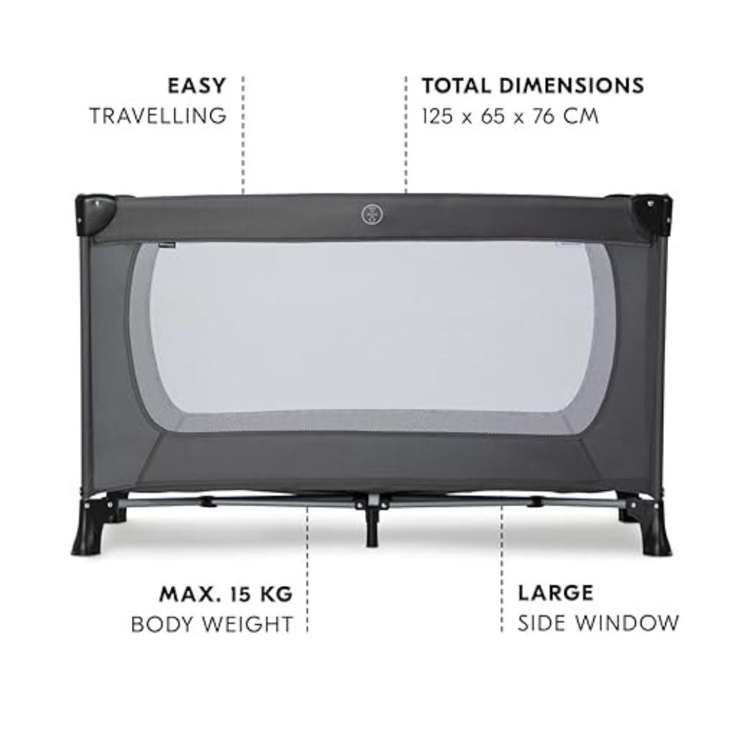 Hauck Dream N Play Plus – Comfortable Travel Cot and Playpen in One