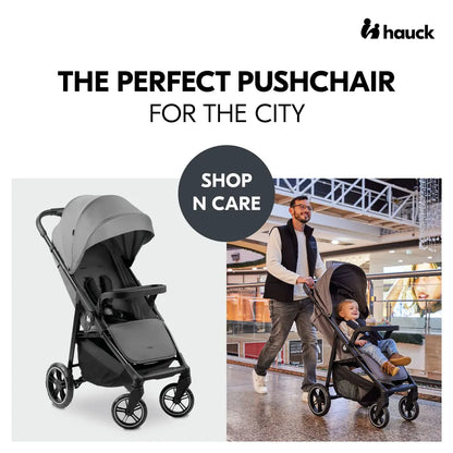 Hauck Shop N Care Pushchair Lightweight and Compact with One-Hand Fold and XL Basket