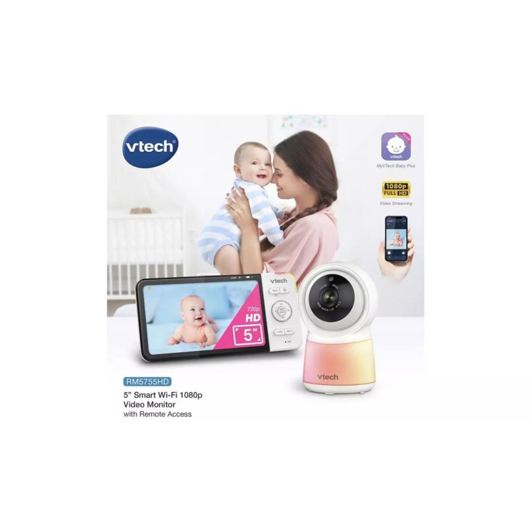 Vtech 5" Smart Wi-Fi 1080p Video Monitor with Night Light
