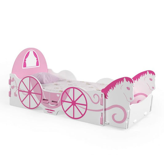 Kidsaw Horse & Carriage Toddler Bed – Princess Carriage Bed for Girls