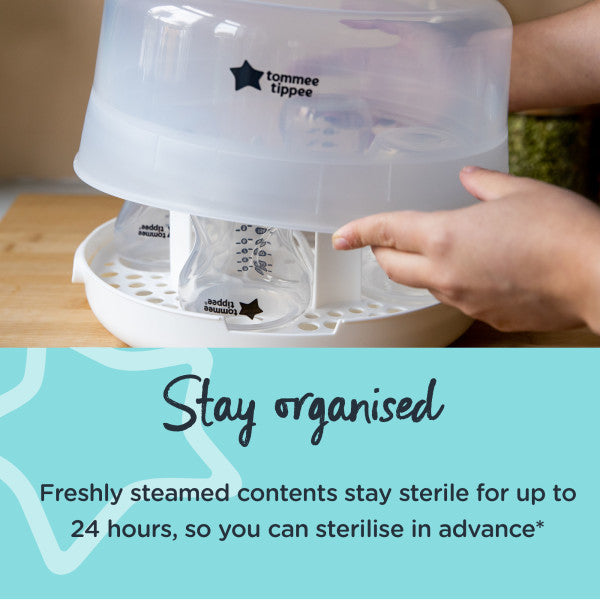 Tommee Tippee Microsteri Microwave Steam Steriliser for Bottles & Accessories