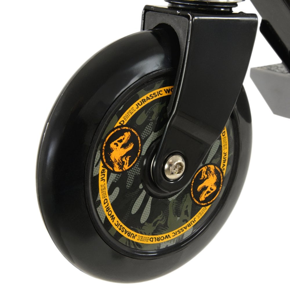 Jurassic World Folding Inline Scooter with Printed Wheels Adjustable and No Assembly Required