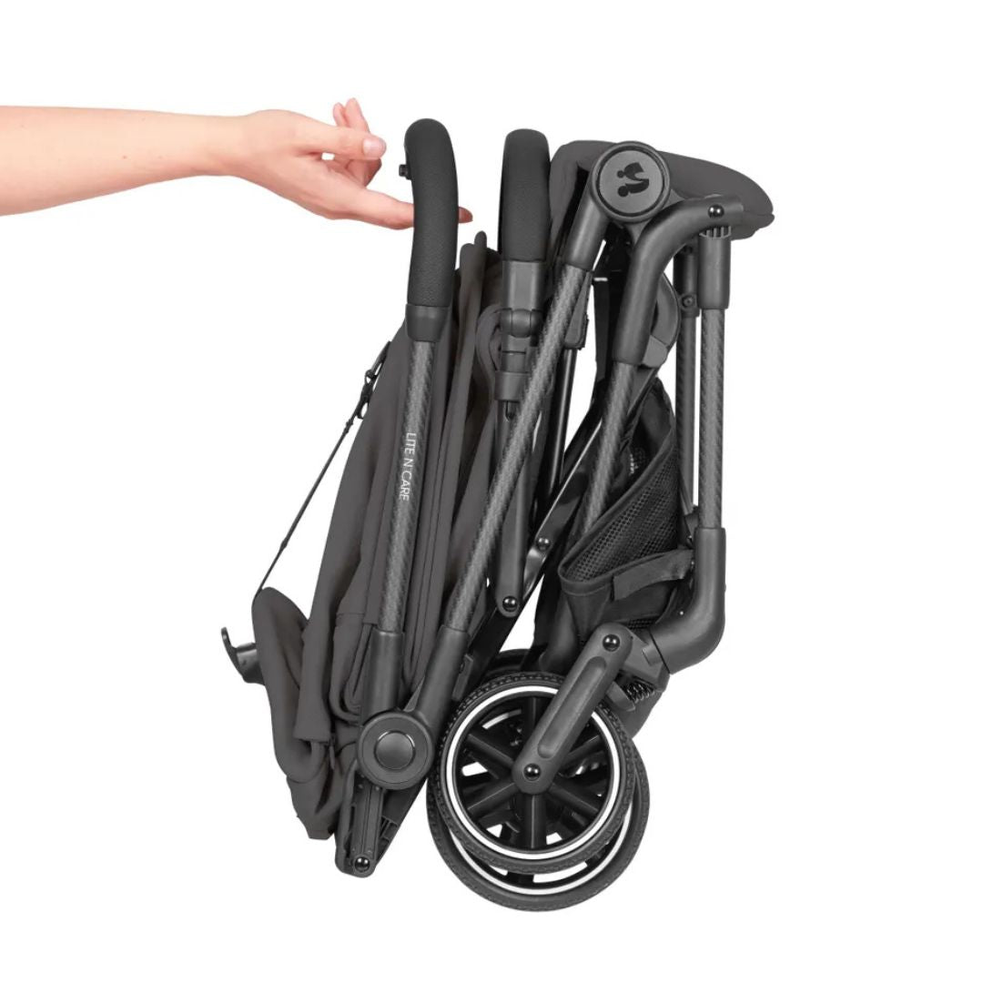 Hauck Lite N Care Ultra-Light Carbon Pushchair – Compact City & Travel Stroller from Birth to 22 kg