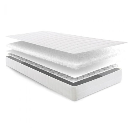 Kidsaw Deluxe Sprung Single Mattress – 90x190x15cm | Bonnell Spring & Reflex Foam Comfort