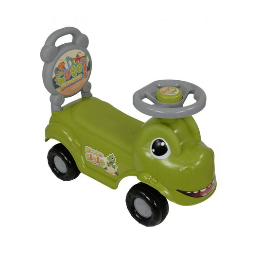 MoVe Dino Ride-On Green with Anti-Tip Design and Wide Wheels for Ages 1+