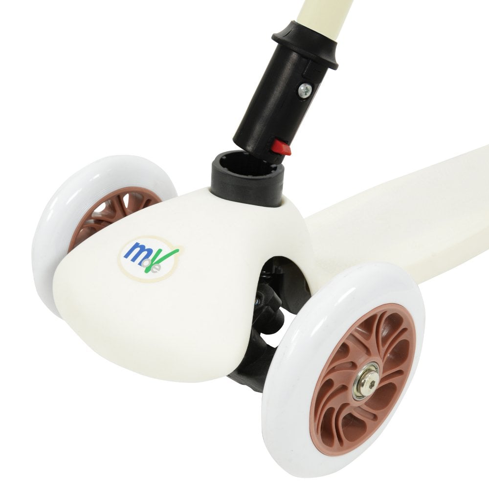 MoVe Mini Go Tilt Scooter with Basket and Tassels Adjustable 3-Wheel Design for Ages 3+