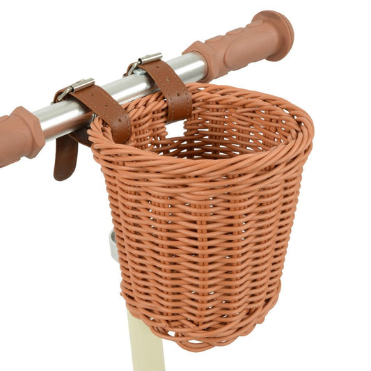 MoVe Mini Go Tilt Scooter with Basket and Tassels Adjustable 3-Wheel Design for Ages 3+